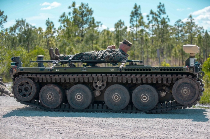 U.S. Marine Corps evaluates light robotic vehicle
