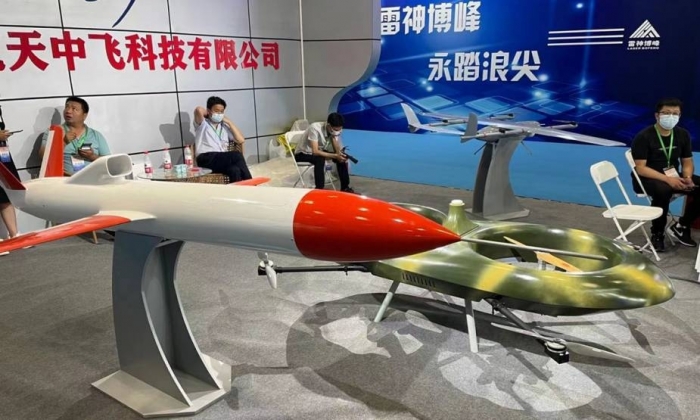 China displays ground naval and aerial combat robots